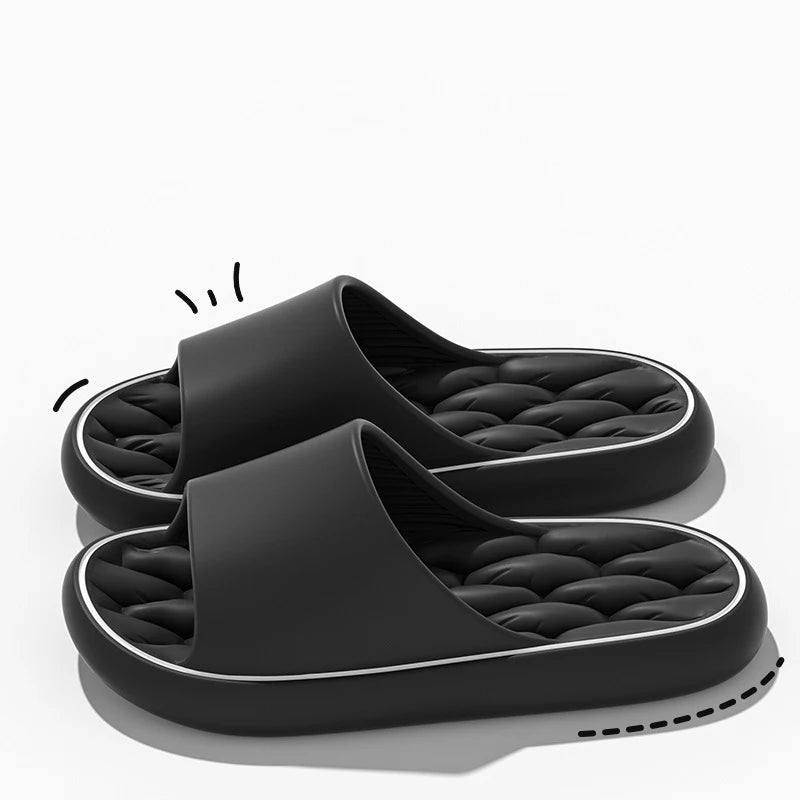 Pantuflas suaves y superligeras, sencillas y a la moda, con elástico de EVA, zapatillas coloridas para el baño.
