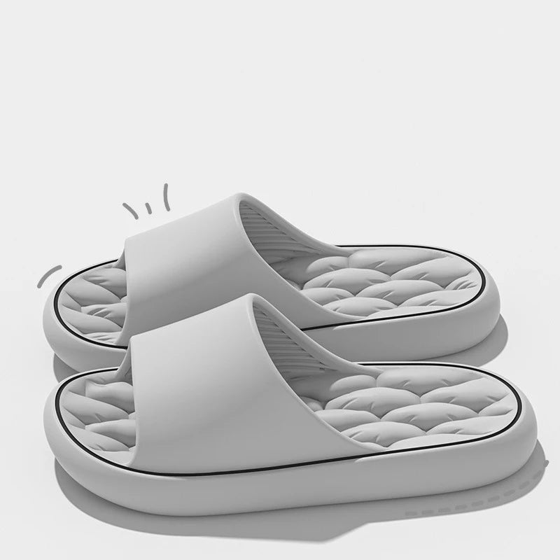 Pantuflas suaves y superligeras, sencillas y a la moda, con elástico de EVA, zapatillas coloridas para el baño.