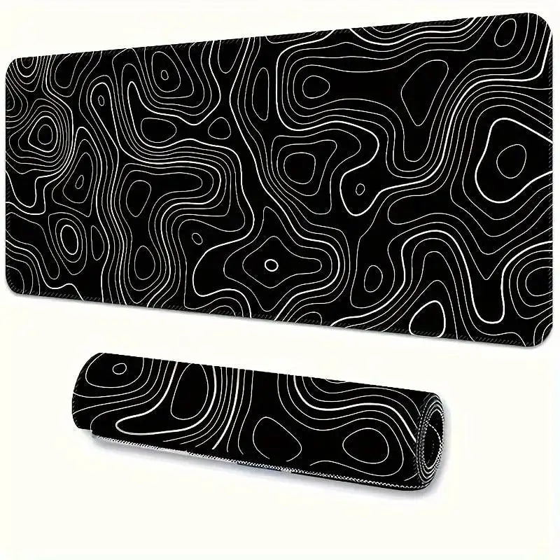 Mouse pad grande para teclado e mouse, tapete antiderrapante de borracha para jogos, mouse pad para laptop