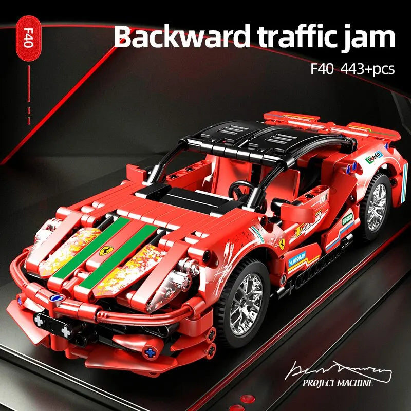 504 piezas de bloques de construcción de coche, beneficios para el desarrollo del aprendizaje temprano, juguetes ensamblados de inteligencia, regalo de cumpleaños para niños.