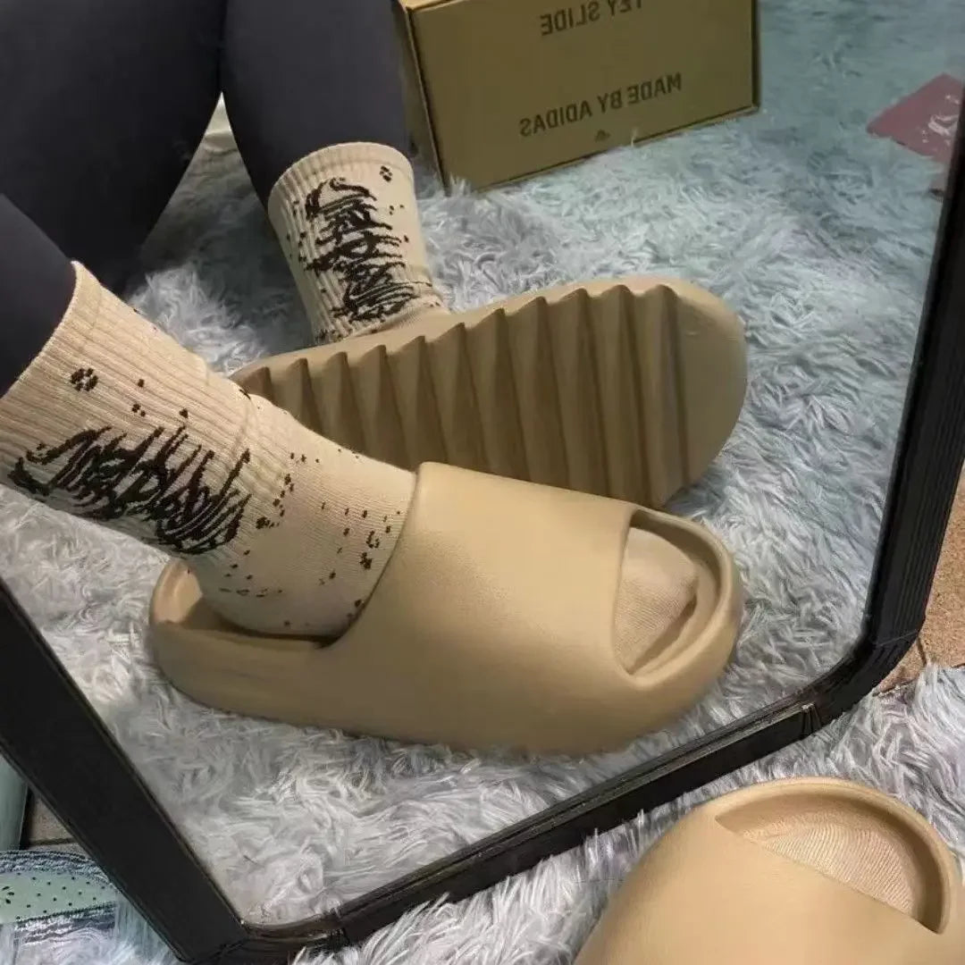 Sandalias de plataforma EVA antideslizantes, gruesas y suaves, para hombre y mujer, para interiores y exteriores, para ducha y baño, para adultos
