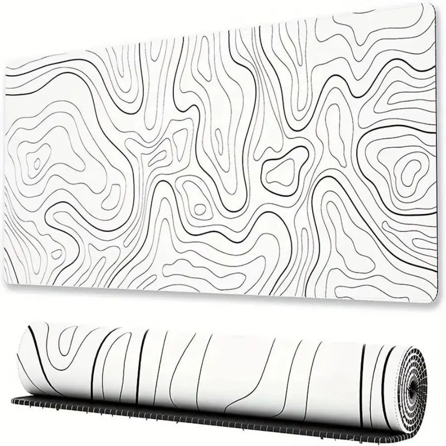 Mouse pad grande para teclado e mouse, tapete antiderrapante de borracha para jogos, mouse pad para laptop