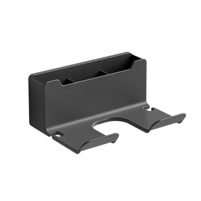 1 x Hair Dryer Holder, Wall Mount Hair Dryer Holder, Flat Iron Holder, Hair Dryer Organizer, Plastic Box, Hair Dryer Holder, Bathroom Organizer