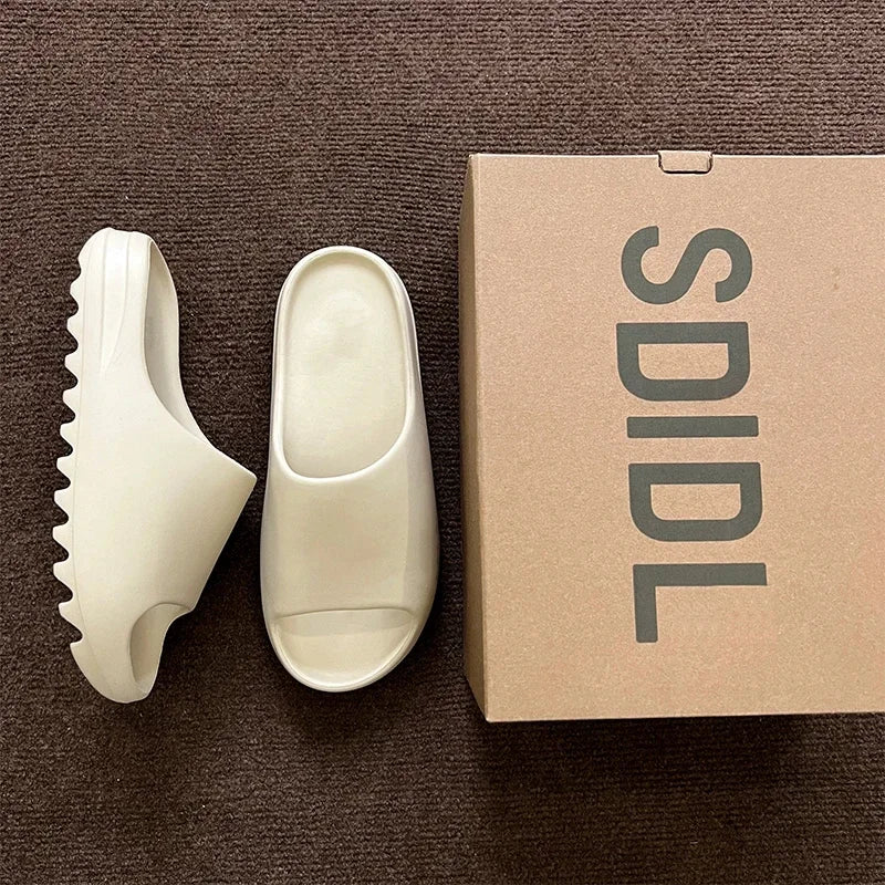 Sandalias de plataforma EVA antideslizantes, gruesas y suaves, para hombre y mujer, para interiores y exteriores, para ducha y baño, para adultos
