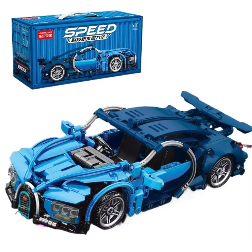 504 piezas de bloques de construcción de coche, beneficios para el desarrollo del aprendizaje temprano, juguetes ensamblados de inteligencia, regalo de cumpleaños para niños.