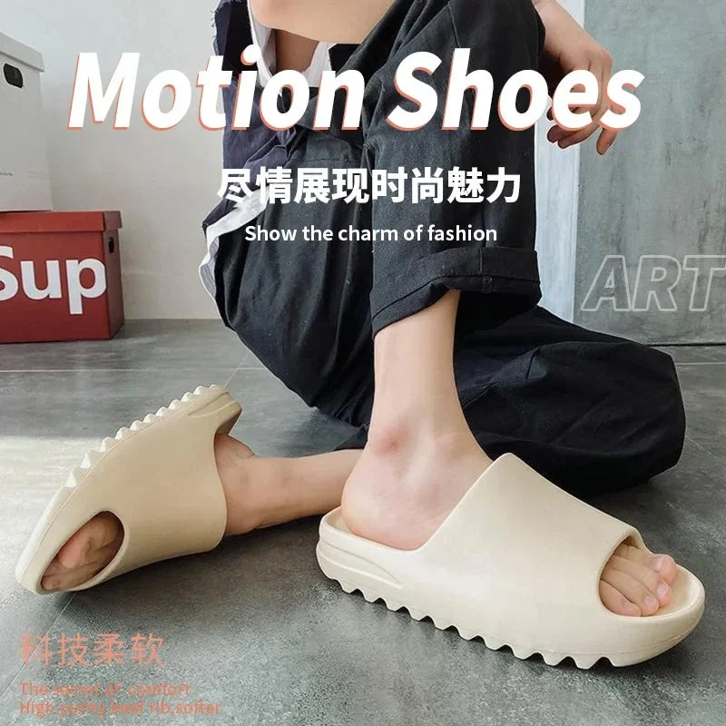 Sandalias de plataforma EVA antideslizantes, gruesas y suaves, para hombre y mujer, para interiores y exteriores, para ducha y baño, para adultos