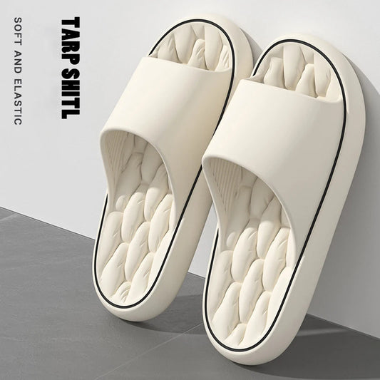 Pantuflas suaves y superligeras, sencillas y a la moda, con elástico de EVA, zapatillas coloridas para el baño.