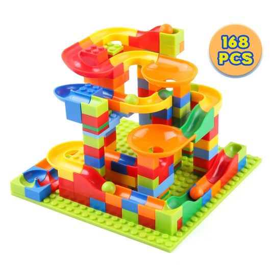 Tobogán para niños, bloques pequeños, ensamblaje de bloques, partículas, juguete educativo de bricolaje, regalo