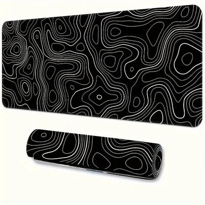 Mouse pad grande para teclado e mouse, tapete antiderrapante de borracha para jogos, mouse pad para laptop