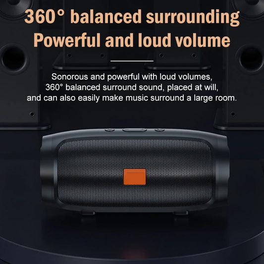 Altavoz Bluetooth con doble altavoz estéreo para exteriores, reproducción TF/USB, transmisión de voz FM, subwoofer portátil, altavoz inalámbrico de 50 W