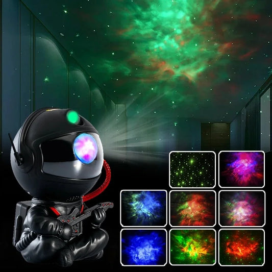 Proyector de galaxia, luz nocturna LED, proyector de estrellas, proyector de astronautas, luz de galaxia para el hogar, dormitorio decorativo, regalo para niños.