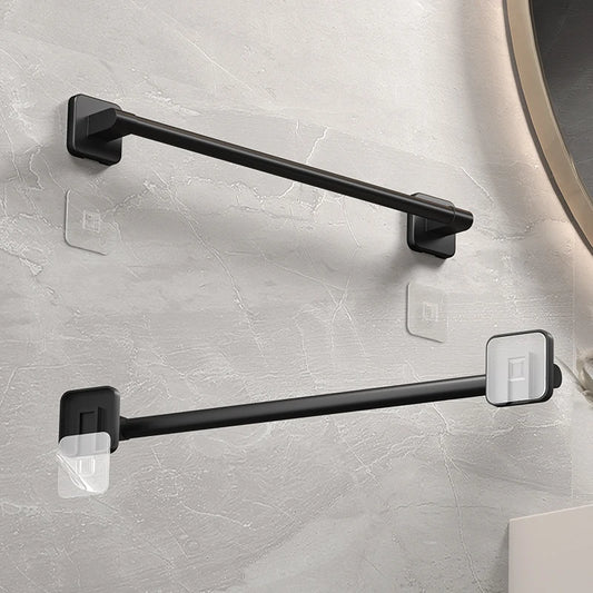 White bathroom towel rack without drilling, black bathroom towel rack, self-adhesive towel rack, bathroom towel rack