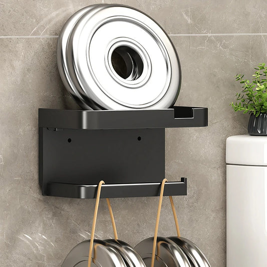 Toilet paper holder, plastic storage rack, kitchen towel, seasoning bottle placement, bathroom wall-mounted paper roll, phone storage